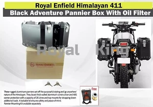 Royal Enfield "Black Pannier Box With Oil Filter For Himalayan & Scram 411" - Bild 1 von 7