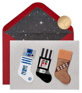 Papyrus Star Wars Christmas Card (Merry Sithmas) Stocking - Picture 1 of 6