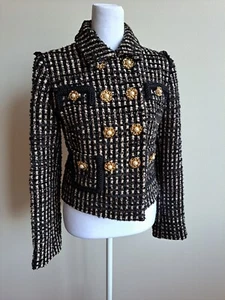 VDP Italian Tweed Blazer Jacket Size 42 - Bild 1 von 18