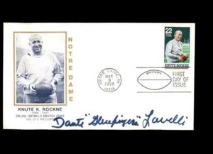 Dante Lavelli handsigniertes Jim Thorpe FDC Cache Autogramm NFL HOF - Bild 1 von 2