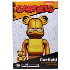 Medicom Garfield Gold Chrome Ver. 100% 400% Bearbrick Figure Set gold