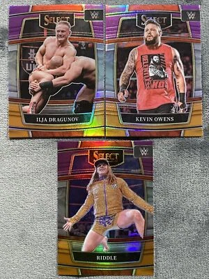 2022 Purple Orange Select Concourse Prizm Panini WWE Cards You Pick/Choose! READ - Image 1 of 4
