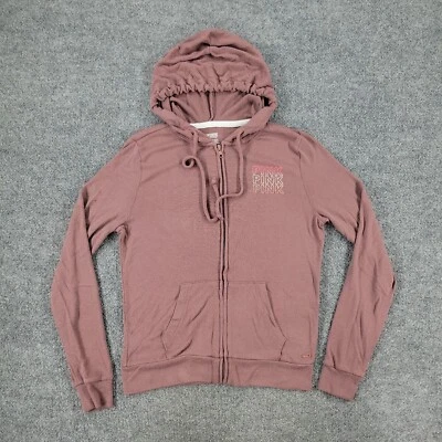 Sudadera Rosa Victoria's Secret Para Mujer XS Marrón Cremallera Completa Manga Larga Sudadera con Capucha Foto 1 de 4