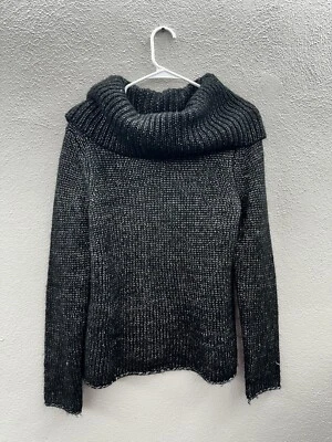 Bass Womens Sweater Size Medium Gray Shimmer Long Sleeve Crowl Neck - Image 1 of 4