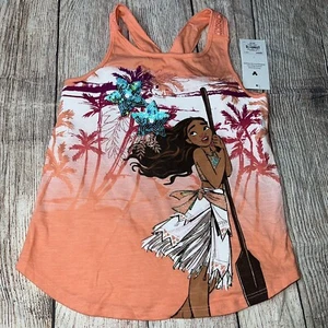 Disney Jumping Beans Size 5 Moana Tank Top NEW - Picture 1 of 2