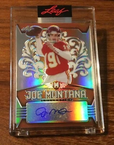 2020 Leaf Metal Joe Montana AUTO Autograph Orange Prizm /5 -- SSP 49ers - Picture 1 of 2