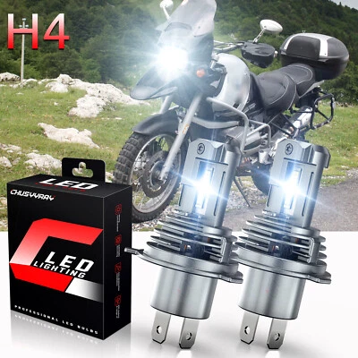 High Power HID LED Headlight H4 Bulbs for BMW R1100 GS R RS RT 1994-2001 Lights - Image 1 of 4