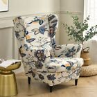 Stretch Wing Back Chair Cover Floral Printed T-Cushion Sofa Cover Couch Cover