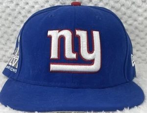 New York Giants 7 5/8 New Era 4x Super Bowl Champions 59FIFTY Fitted Hat - Blue - Picture 1 of 10