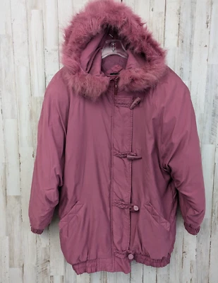 Abrigo De Colección Mariel Parka Tareas Mujer Pequeño Rosa Imitación Piel Capucha Punk Grunge Chica Foto 1 de 4