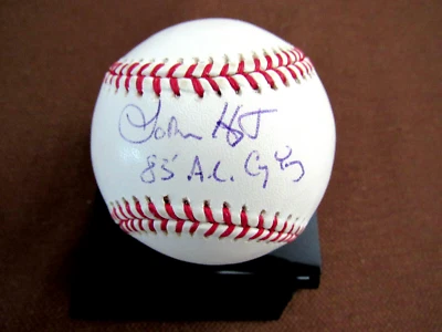 LAMARR HOYT 1985 A.L. CY WHITE SOX PITCHER SIGNED AUTO OML BASEBALL JSA BEAUTY - Image 1 of 3