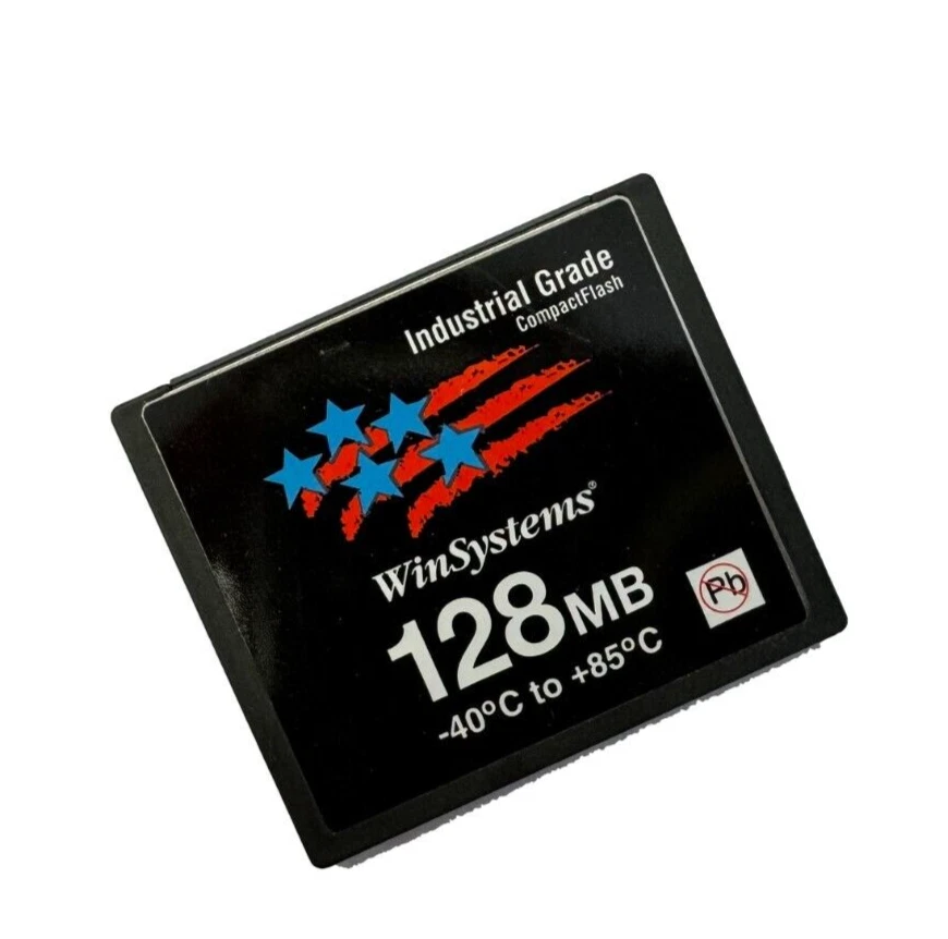 128MB WinSystems Industrial Grade Temp Compact Flash CF Card CFLASH-G-128M-I - Image 1 of 1