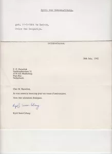 Kyril von Saksen-Coburg, Original Autograph, Royalty, Bulgaria (L6506) - Imagen 1 de 1