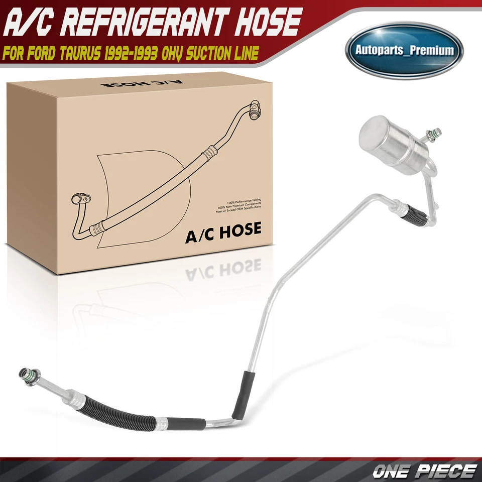 Acumulador de aire acondicionado con conjunto de manguera para Ford Taurus 1992-1993 OHV línea de succión Foto 1 de 4
