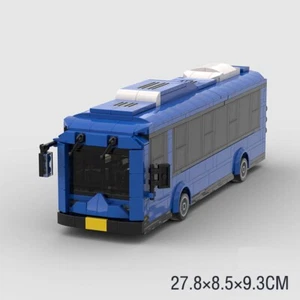 MOC Toy Bus Model Building Blocks Kids Educational Vehicles Bricks Gifts 654 PCS - Picture 1 of 5