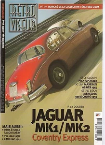 RETROVISEUR 244 DOSSIER JAGUAR MK1 MK2 MASERATI A6 GCS 55 MERCEDES 300S COUPE 53 - Imagen 1 de 3