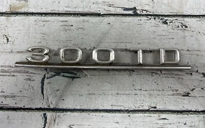 VTG Mercedes Benz 300TD Wagon Rear Tailgate Liftgate Chrome Emblem - 1238171615 - Image 1 of 4