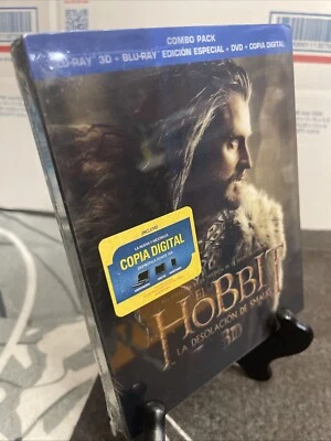 The Hobbit, The Desolation of Smaug (Blu Ray + 3D Region Free ) Import NEW - Image 1 of 4