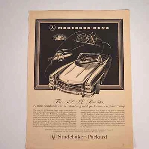 Mercedes 300 SL Roadster Print Ad January 1958 Sports Cars Illustrated 8.5"x11" - Picture 1 of 5