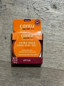 CANTU SHEA BUTTER FOR NATURAL HAIR EXTRA HOLD EDGE STAY GEL 2.25OZ STYLE - Picture 1 of 1