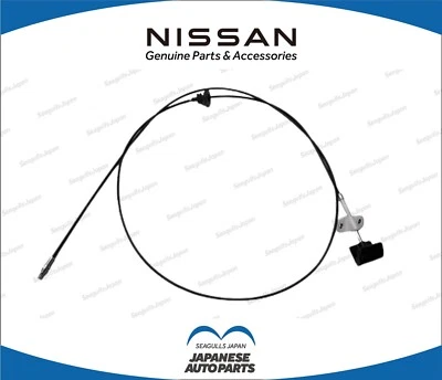 Cable de liberación de capó genuino Nissan S13 SILVIA 65620-35F45 Foto 1 de 3