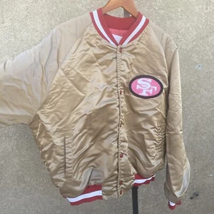 San Francisco 49ers Satin Bomber Jacket Size extra large Vintage Chalk Line NFL - Picture 1 of 13