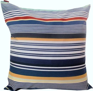 MISSONI HOME CUSHION COVER COTTON REPPS YARN DYED 16x16" 40x40cm ECO  EMILY T50 - Picture 1 of 5