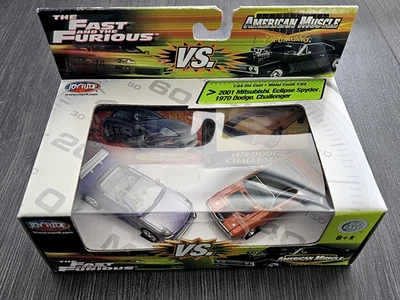 Rare Racing Champions Fast & Furious Mitsubishi Spyder GTS Vs Challenger RC2  - Image 1 of 2
