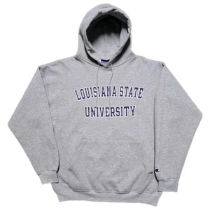 90s VTG Louisiana State University LSU Tigers Hoodie Mens Large Champion - Picture 1 of 15