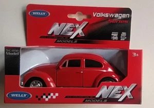 VOLKSWAGEN BEETLE MAGGIOLINO - MODELLINO SCALA 1/43 DIECAST- WELLY- NUOVO - Foto 1 di 11