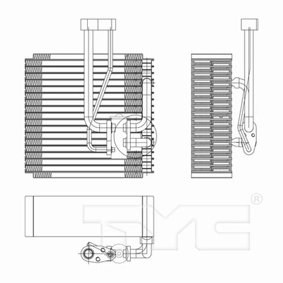 TYC 97252 A/C Evaporator Core For 98-02 Kia Sportage - Image 1 of 4