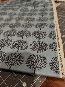 FQ 18" X 22"  GHASTLIE FOREST TREES Teal Alexander Henry Cotton Quilt Fabric - Picture 1 of 2