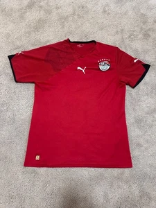 Puma Egypt National Team Soccer Jersey Mens Large Red Egyptian Home Kit 2010 - Picture 1 of 7