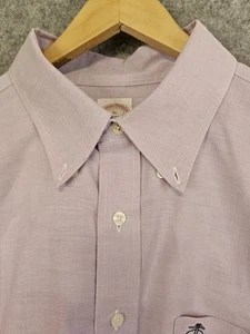Brooks Brothers The Original Polo Shirt Men's XL Purple Supima Long Sleeve Logo - Picture 1 of 8