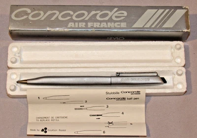 Bolígrafo de metal Air France Airlines CONCORDE Jet Stylobille ¡NUEVO EN CAJA! Foto 1 de 4