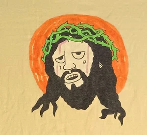 Jesus Christ Crown of Thorns X Primitive & Gangster Doodles t-shirt Redemption - Picture 1 of 9