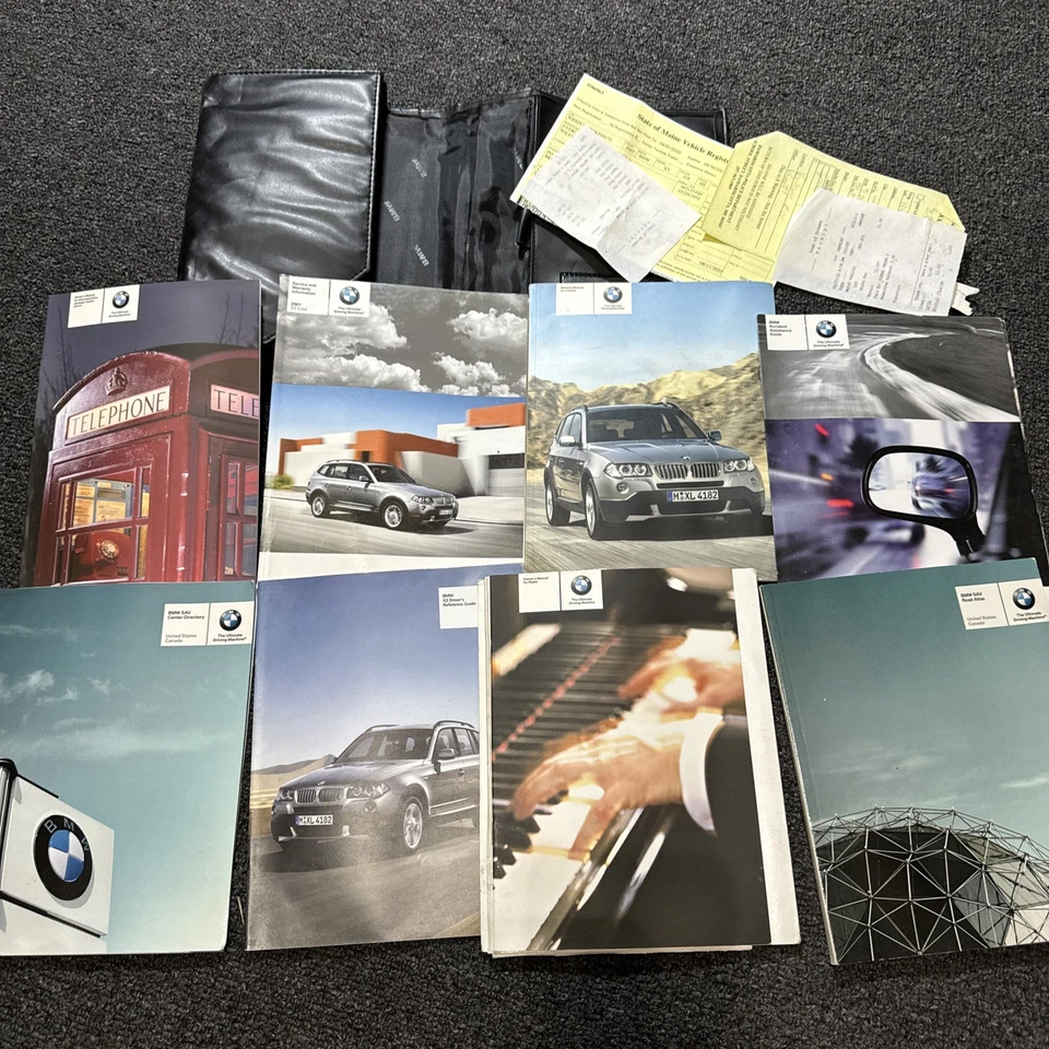 BMW X3 3.0si 2007 folleto OEM manuales de servicio todo guantera Foto 1 de 4