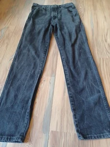 Black Rustler Work Jeans 32x34 Straight Fit Red Label - Picture 1 of 11
