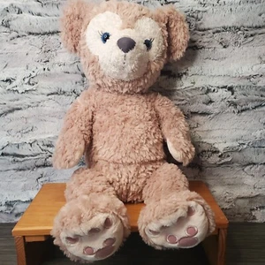 Shellie May Plush Disney Bear Shaggy Brown Mickey Mouse Paw Pads Stitched Eyes - Picture 1 of 10