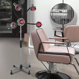 Lampada rossa terapia riscaldamento luce infrarossi 5 teste salone tintura permanente capelli styling - Foto 1 di 16