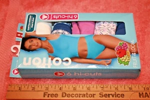 New Fruit of the Loom Cotton Hi-cut Panties Size S - Picture 1 of 6