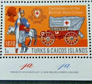 TURKS AND CAICOS ISLANDS 1970 SG325 1c. CENTENARY OF BRITISH RED CROSS - MNH - Picture 1 of 1