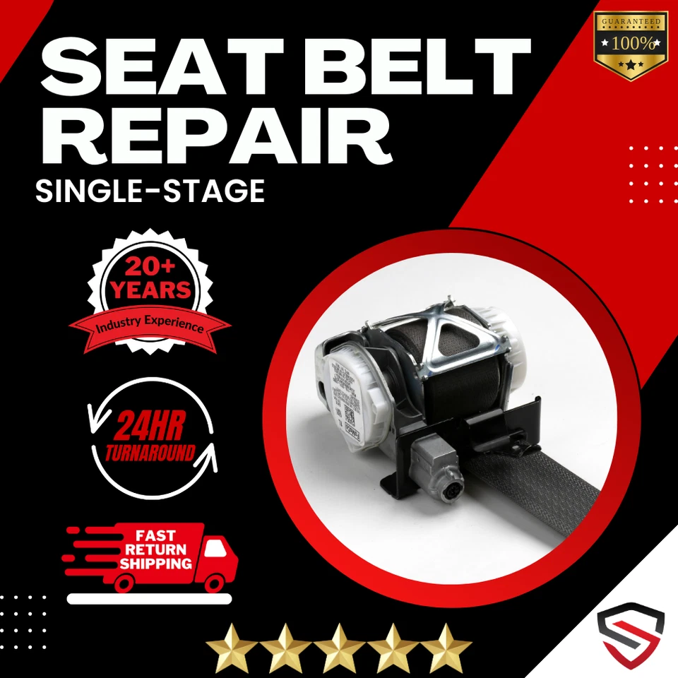 MERCEDES-BENZ CL65 AMG SINGLE STAGE SEAT BELT REPAIR SERVICE - FOR MERCEDES CL65 - Image 1 of 4