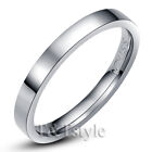 Tt Plain S.steel Wedding Band Ring For Couple A Pair 3mm &4mm Width Engravable