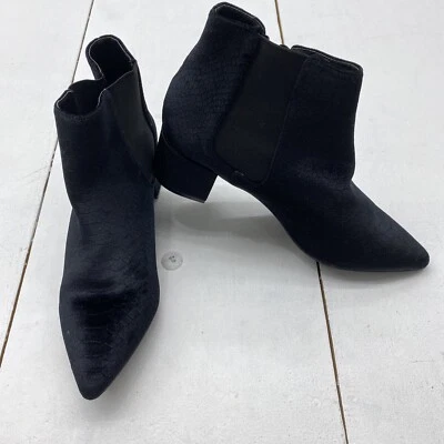 Nuevo botín de terciopelo negro Fergie Sandy para mujer talla 10 * Foto 1 de 4