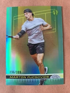 2024 Topps Chrome Tennis Marton Fucsovics First Rookie Card RC Aqua /399 #88 - Picture 1 of 3
