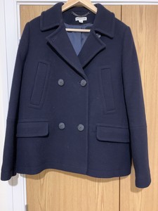 whistles navy pea coat