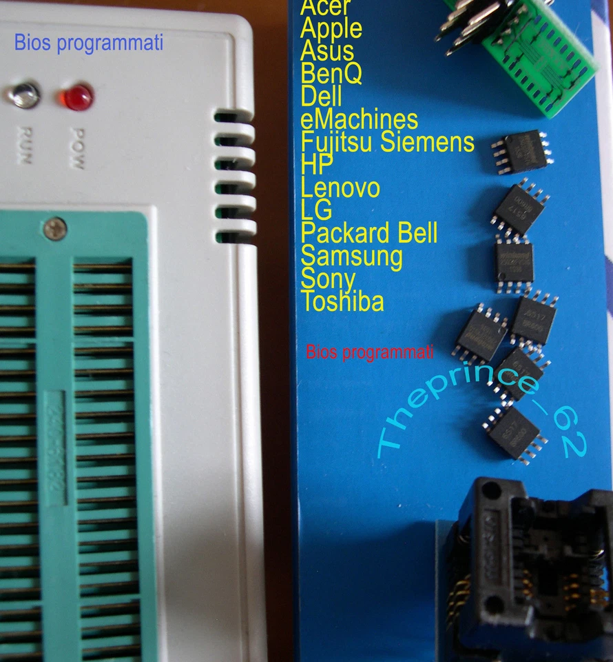Bios Flash Chip PROGRAMMATO per OLIVETTI OLIBOOK S1500  MB: SP15 UMA Rev. 2.1 - Immagine 1 di 1