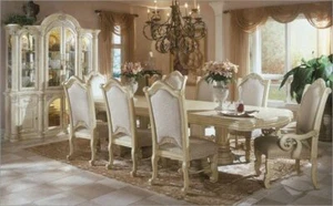 AICO by Michael Amini Monte Carlo silver snow 7PC dining room set - Picture 1 of 12