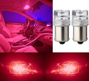 Luz De Motor LED BA15s R5W 1W Roja Dos Bombillas Reemplazo De Lámpara De Stock - Imagen 1 de 10
